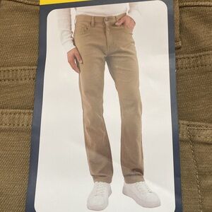 Jachs New York Men’s 5 pocket Straight Fit Stretch Fabric Pants Tan Size 32X29
